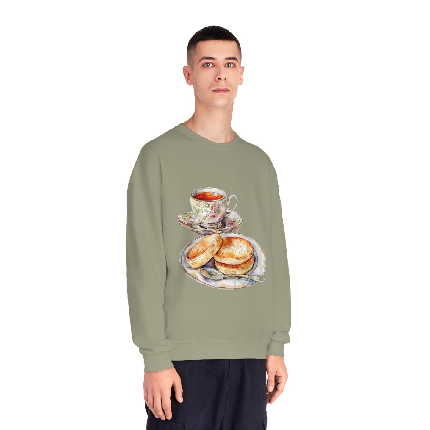 Unisex NuBlend® Crewneck Sweatshirt - British Royal Feast Opulent Dining Fit for Royalty