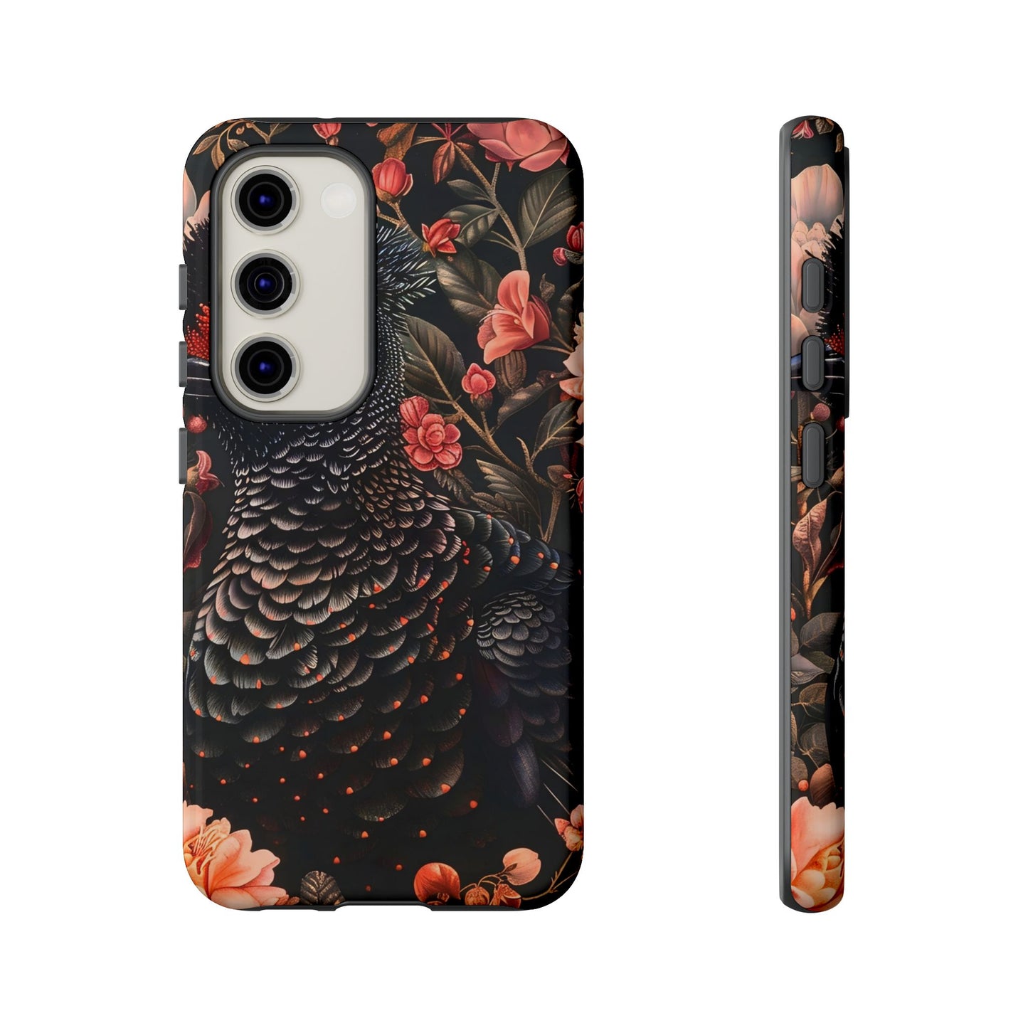 Tough Cases: Floral Design Phone Case, Stylish Protection for Your Phone, Unique Gift for Bird Lovers, Vibrant Floral Art, [...]