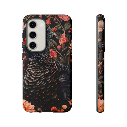 Tough Cases: Floral Design Phone Case, Stylish Protection for Your Phone, Unique Gift for Bird Lovers, Vibrant Floral Art, [...]