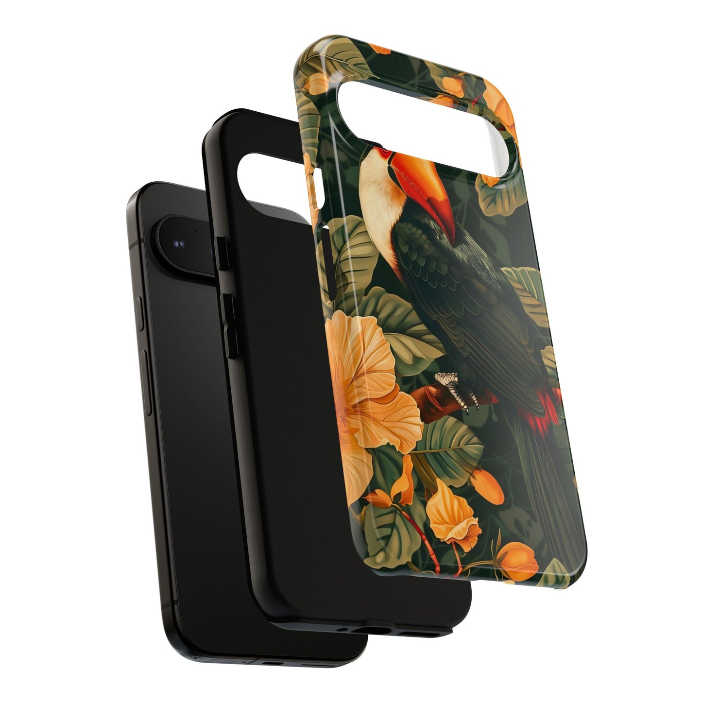 Tropical Toucan Phone Case, Exotic Bird Cover, Nature Lover Gift, Eco-Friendly Design, Customizable Tech Accessory