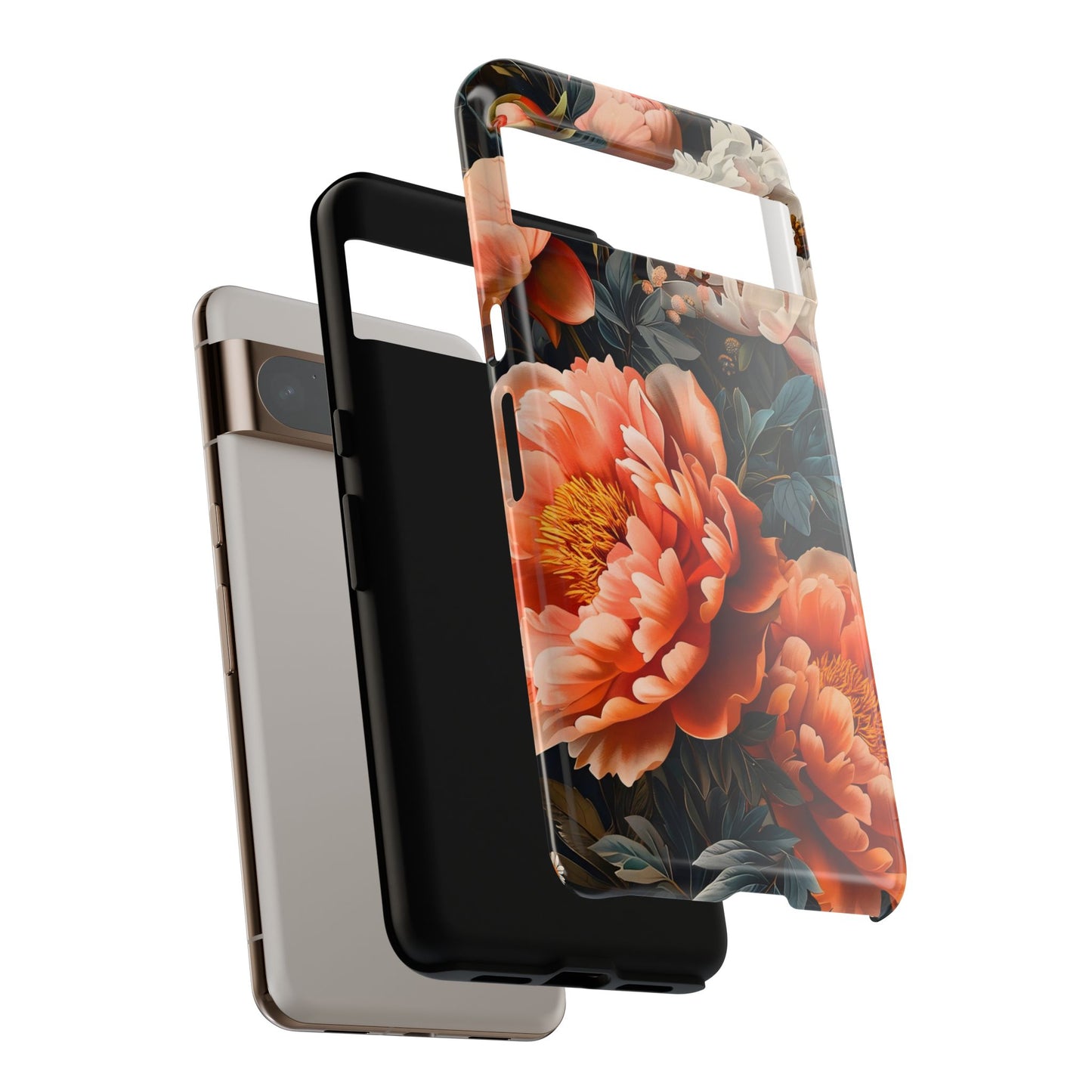 Floral Phone Case - Tough Cases, Durable Cover, Flower Design, Unique Gift, Phone Accessories