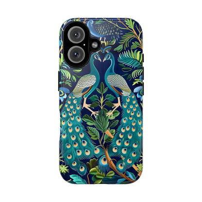 Peacock Tough Phone Case - Colorful Protective Cover, Nature Lover Gift, Stylish Accessory for Celebrations