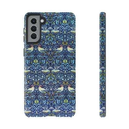 Bird and Floral Pattern Phone Case, Tough Cases, Gift for Nature Lovers, Eco-friendly, Custom Phone Accessories, All-Occasion
