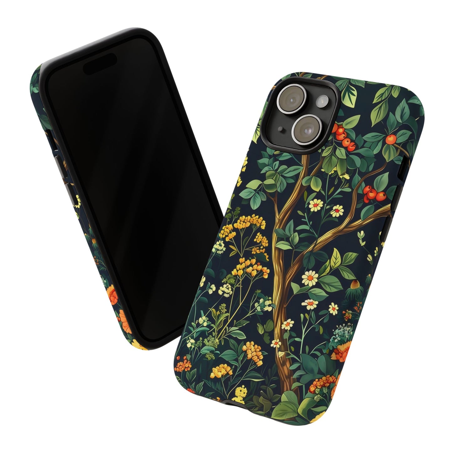 Floral iPhone Case, Nature Inspired Tough Case, Botanical Phone Cover, Eco-Friendly Gift, Unique Floral Design