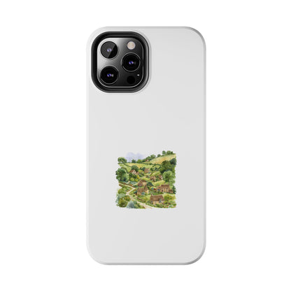 Charming Village Art Phone Cases, Durable Tough Cases for Nature Lovers, Eco-Friendly Gift, Phone Accessories for Holidays