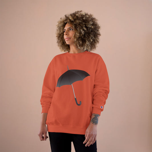 Champion Sweatshirt - Regal Royal Umbrella - Elegant and Majestic Design