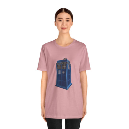 Unisex Jersey Short Sleeve Tee - British Police Public Call Box - Iconic TARDIS