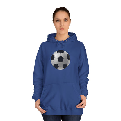 Dynamic Football Design - Sports Passion and Energetic Unisex College Hoodie