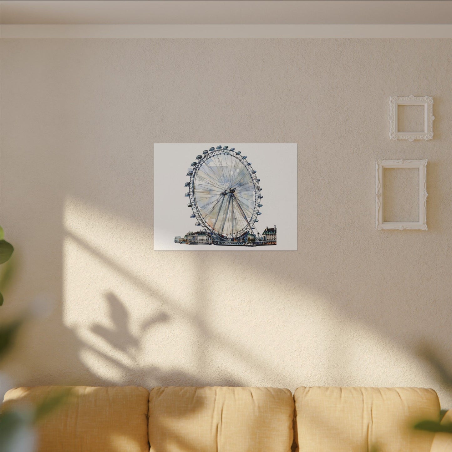 London Eye Canvas Print, Wall Art Decor, Travel Gift, Home Decoration, Unique Art Piece