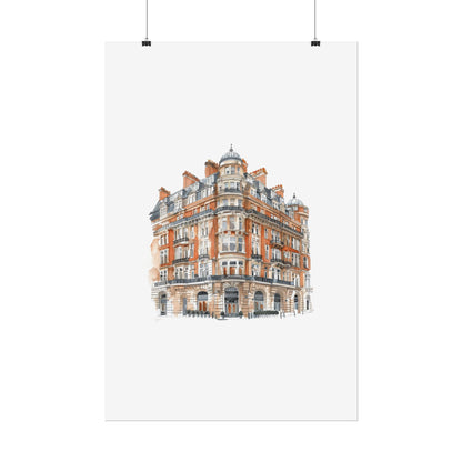 Elegant Architectural Rolled Posters, Art Prints for Home Decor, Gift for Housewarming, Wall Art for Living Room, Unique Art Decor
