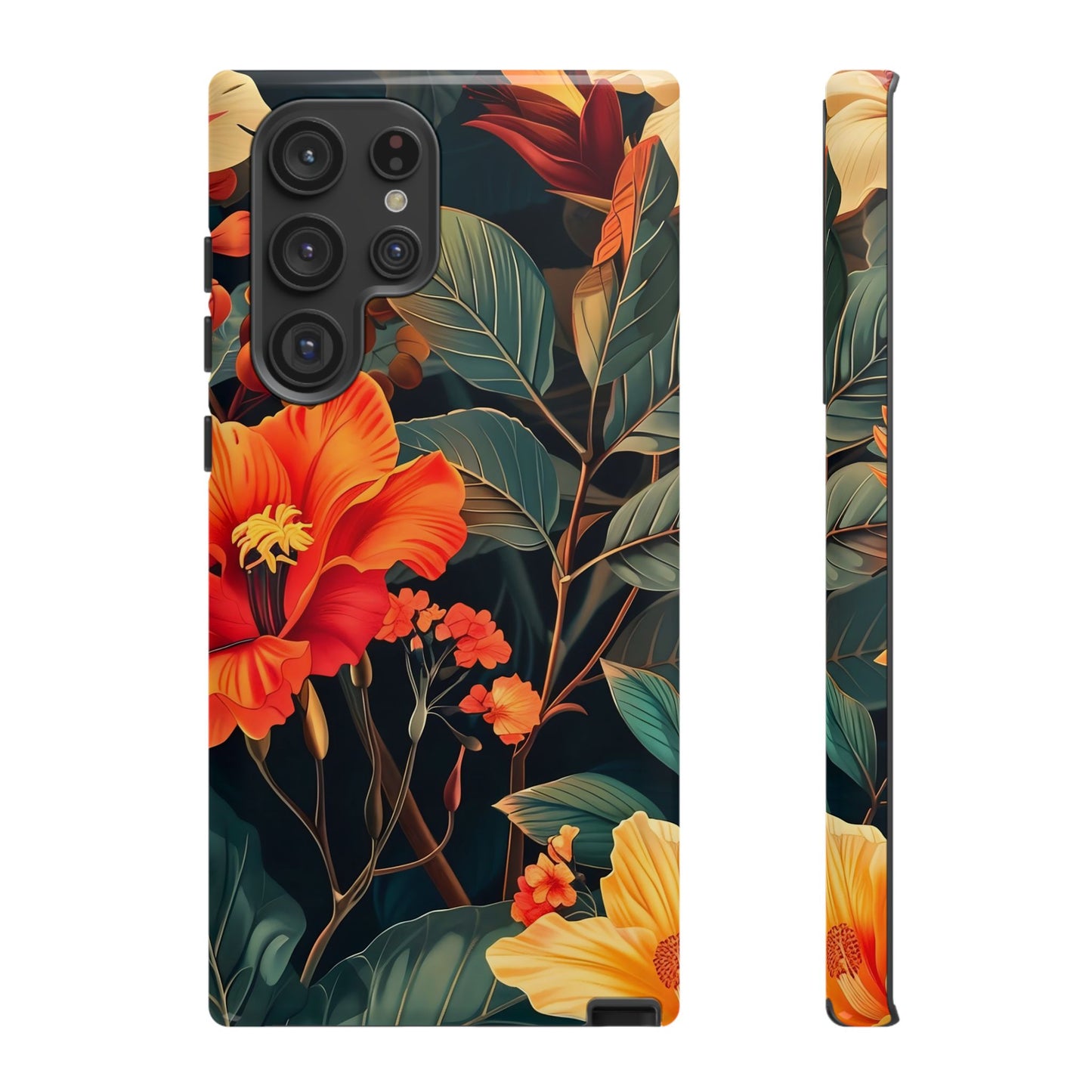 Tough Floral Phone Case | Tropical Vibe, Gift for Nature Lovers, Summer Beach Accessory, Floral Pattern, Trendy Phone Accessories