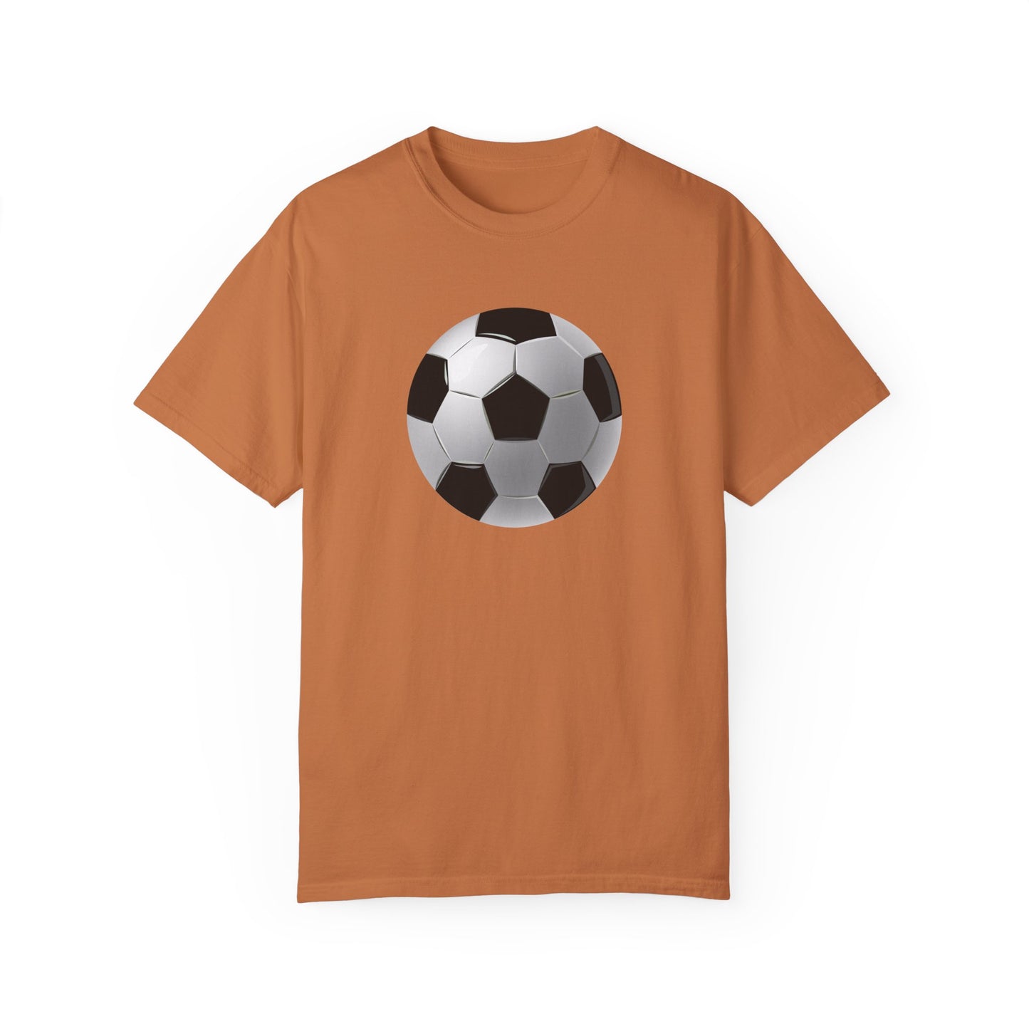 Dynamic Football Design - Sports Passion Energetic Unisex Garment-Dyed T-shirt