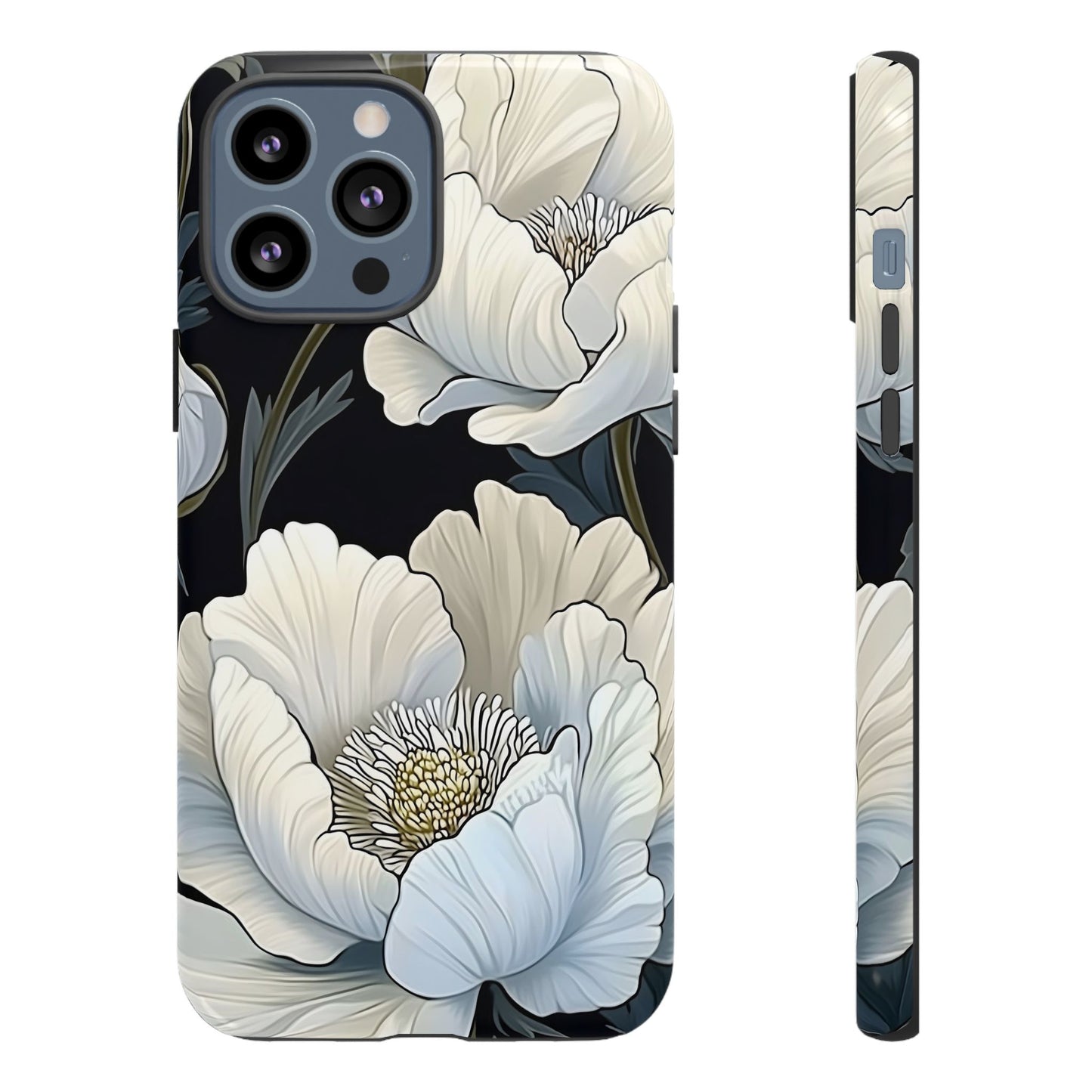 Floral Phone Case, Tough Cases for Women, Stylish Phone Cover, Floral Design Phone Protector, Nature Inspired Tech Accessories