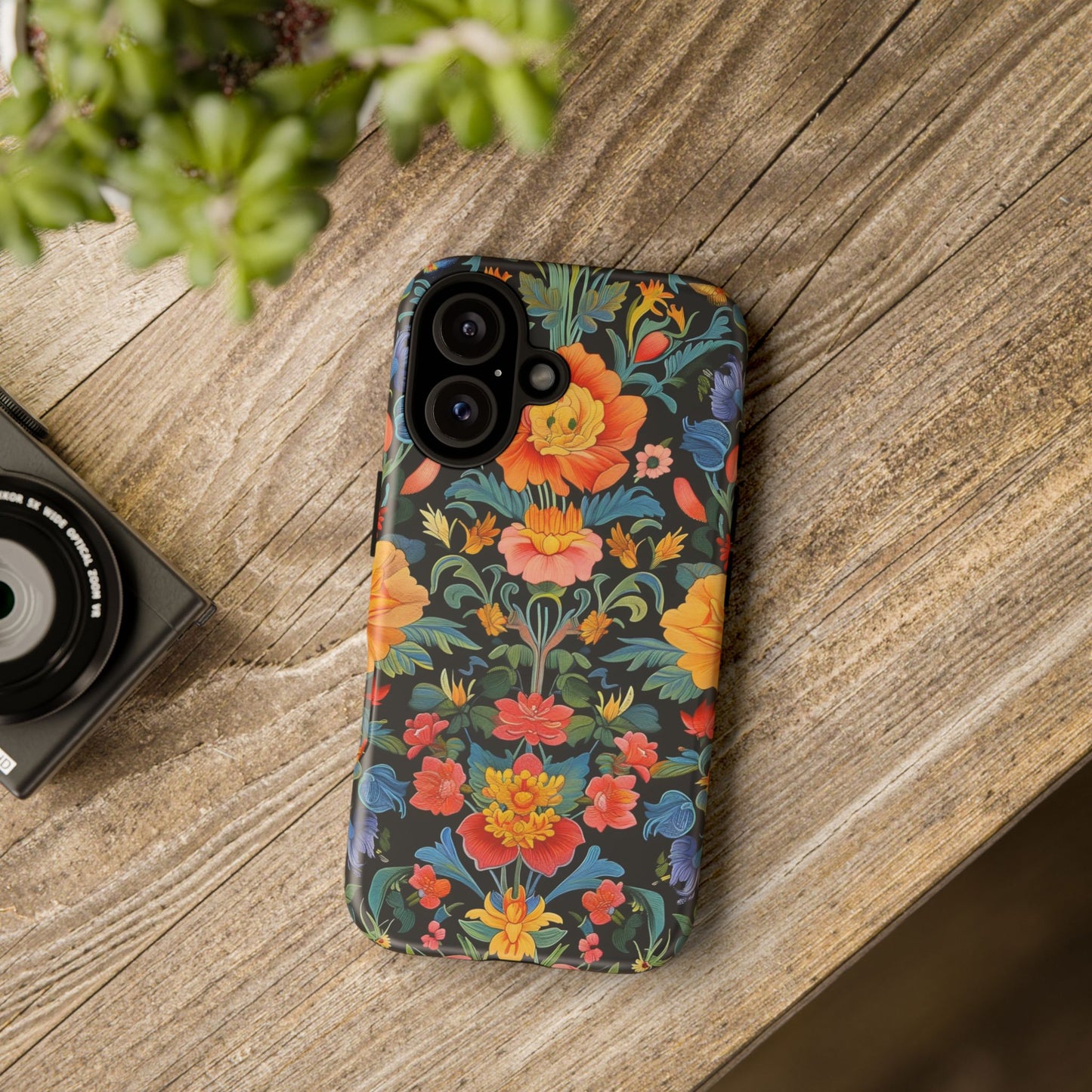 Floral Phone Case - Tough Cases, Flower Pattern Phone Cover, Nature Lover Gift, Stylish Protective Case, Colorful Floral Design