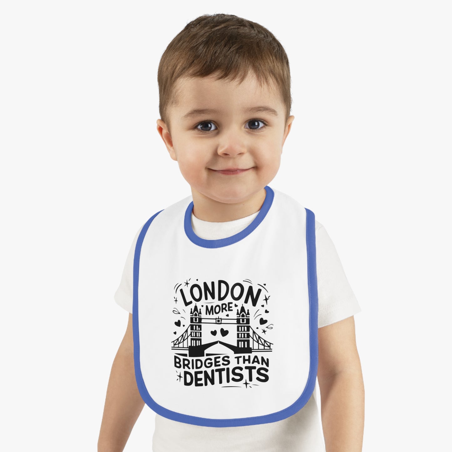 Cute London Themed Baby Bib - Adorable, Functional Gift for New Parents, Perfect for Baby Showers, Everyday Use, Travel, Mealtime