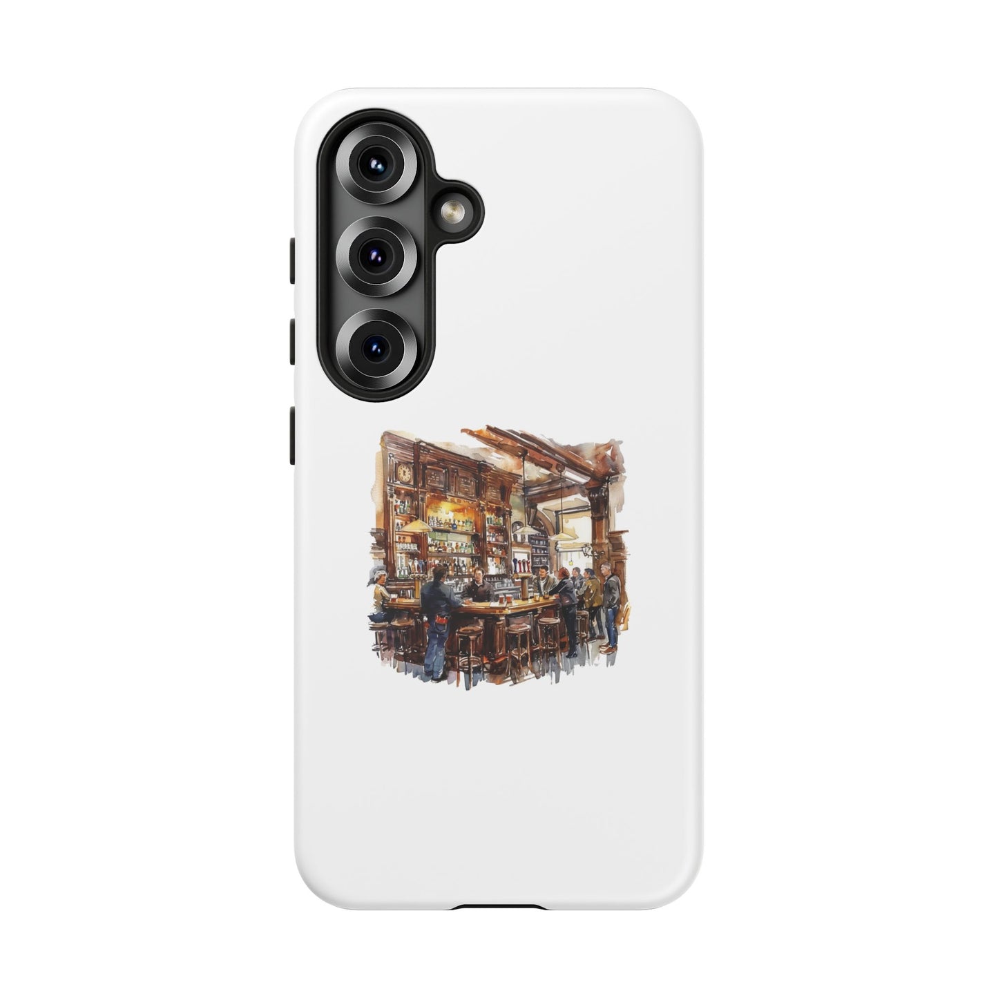 Artistic Phone Case - Cozy Pub Design