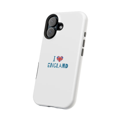 I Love England Magnetic Tough Cases, Phone Cover, Gift for Travelers, Souvenir, England Pride, Durable Phone Protection