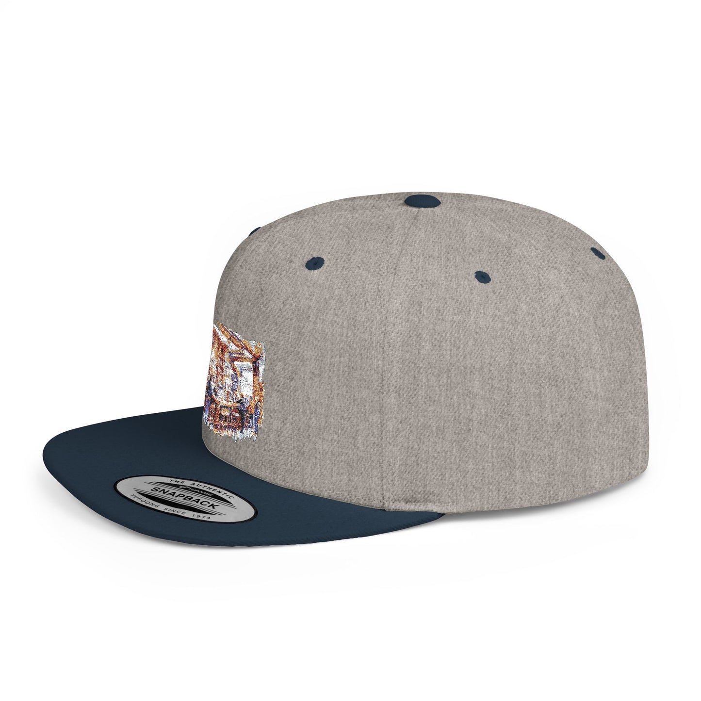 British Pub Stylish Flat Bill Snapback Hat, Trendy Cap for Casual Looks, Perfect for Summer Vibes, Outdoor Events, Gift for Friends, Unisex Fashion