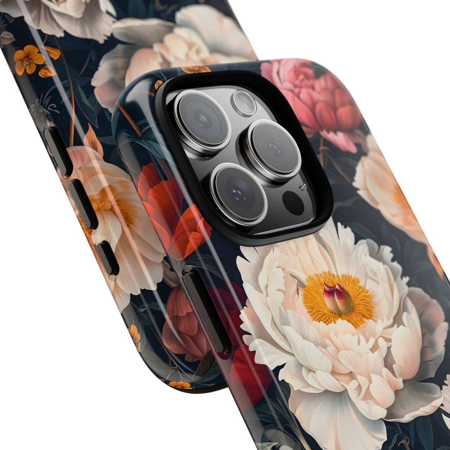 Floral Phone Case, Tough Phone Cover, Flower Design, Unique Gift for Her, Trendy Accessory, Spring Decor