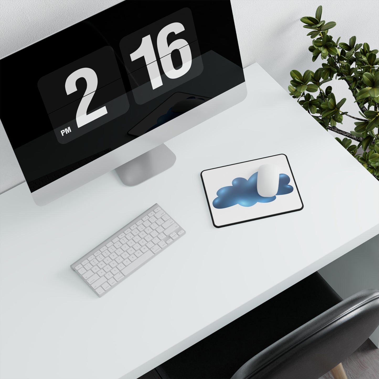 Blue Cloud Non-Slip Gaming Mouse Pad | Gamer Gift, Desk Accessories, Cloud Design, Computer Setup, Unique Mousepad
