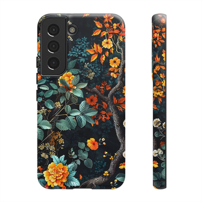 Floral Phone Case | Tough Cases, Protective Cover, Gift for Her, Autumn Vibes, Floral Phone Accessory, Unique Design