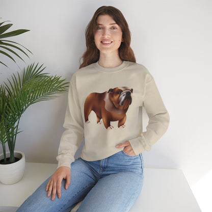 Unisex Heavy Blend™ Crewneck Sweatshirt - Adorable British Dog