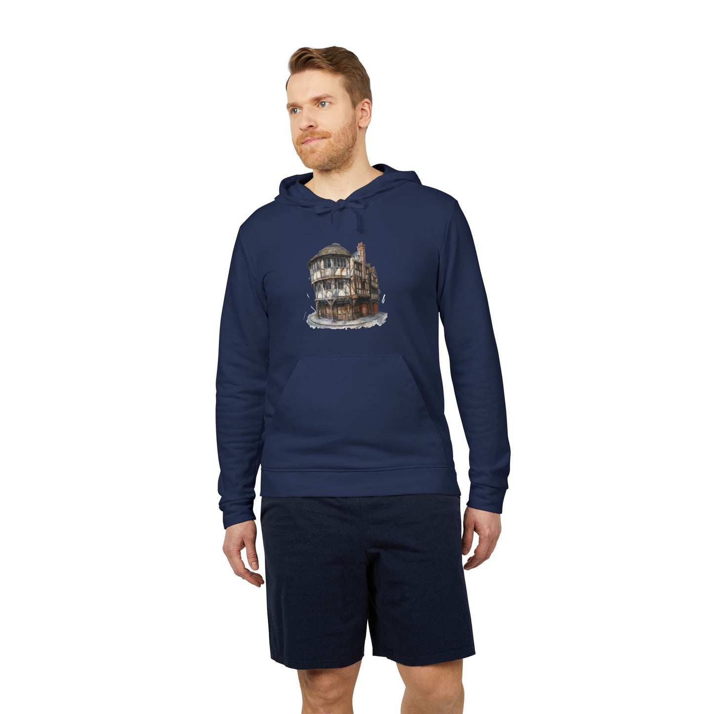 adidas Unisex Fleece Hoodie - Classic British Pubs