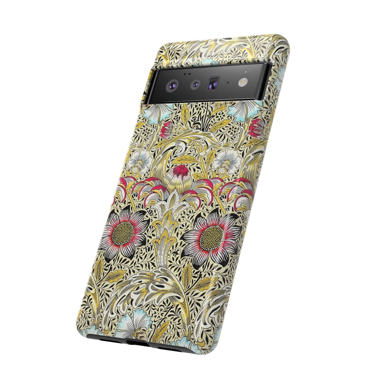 Floral Phone Case - Tough Cases, Floral Design, Stylish, Protective, Unique Gift for Her, Phone Accessories
