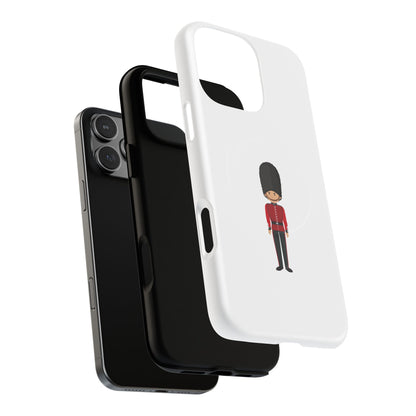 Guard Themed Magnetic Phone Case, Cute Soldier Design, Gift for Kids, Unique Gadget Accessory, Fun Phone Cover
