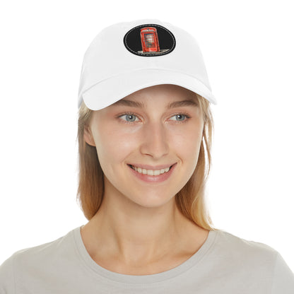 Vintage Style Dad Hat with Leather Patch, Casual Cap, Gift for Dad, Everyday Wear, Adjustable Hat, Unique Accessories