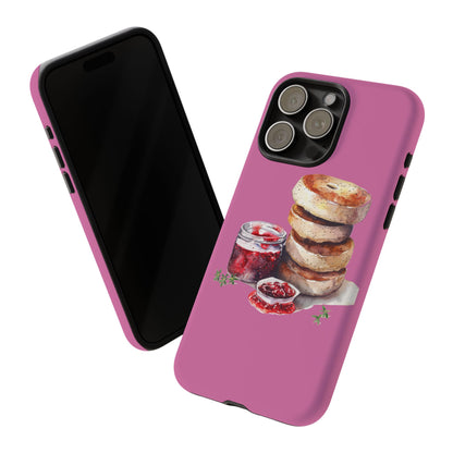 Cute Bagel Phone Case, Tough Cases for Food Lovers, Unique Gifts for Foodies, Phone Accessories for Breakfast Lovers, Fun and Stylish Cases