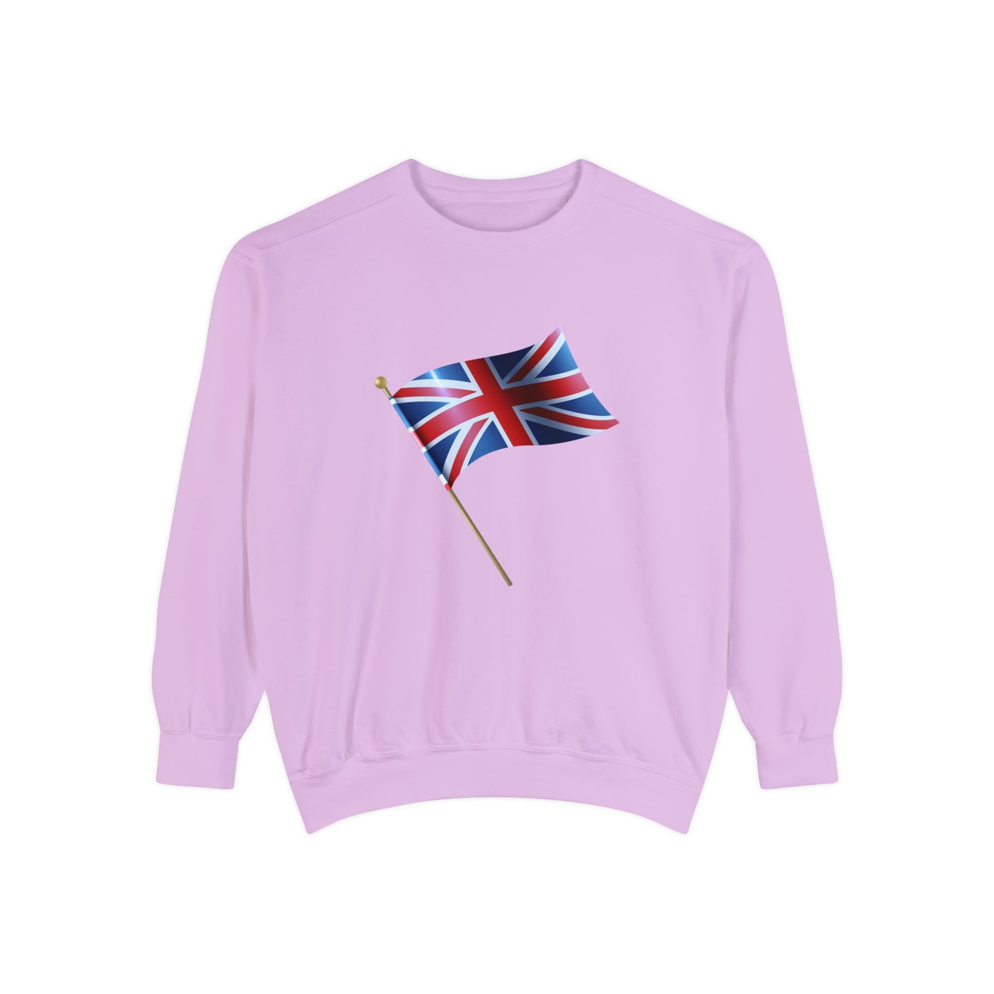 Unisex Garment-Dyed Sweatshirt - Classic UK Flag