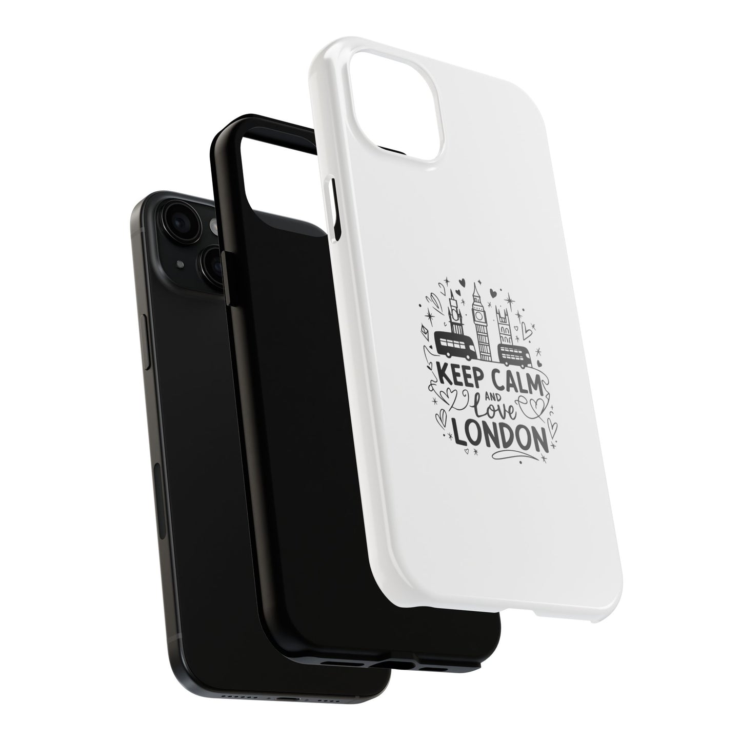 Keep Calm and Love London Tough Phone Case - Stylish Protection for London Lovers