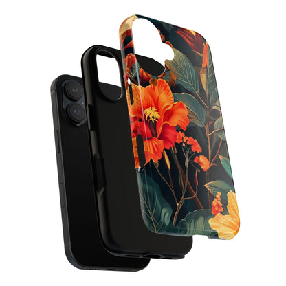 Tough Floral Phone Case | Tropical Vibe, Gift for Nature Lovers, Summer Beach Accessory, Floral Pattern, Trendy Phone Accessories
