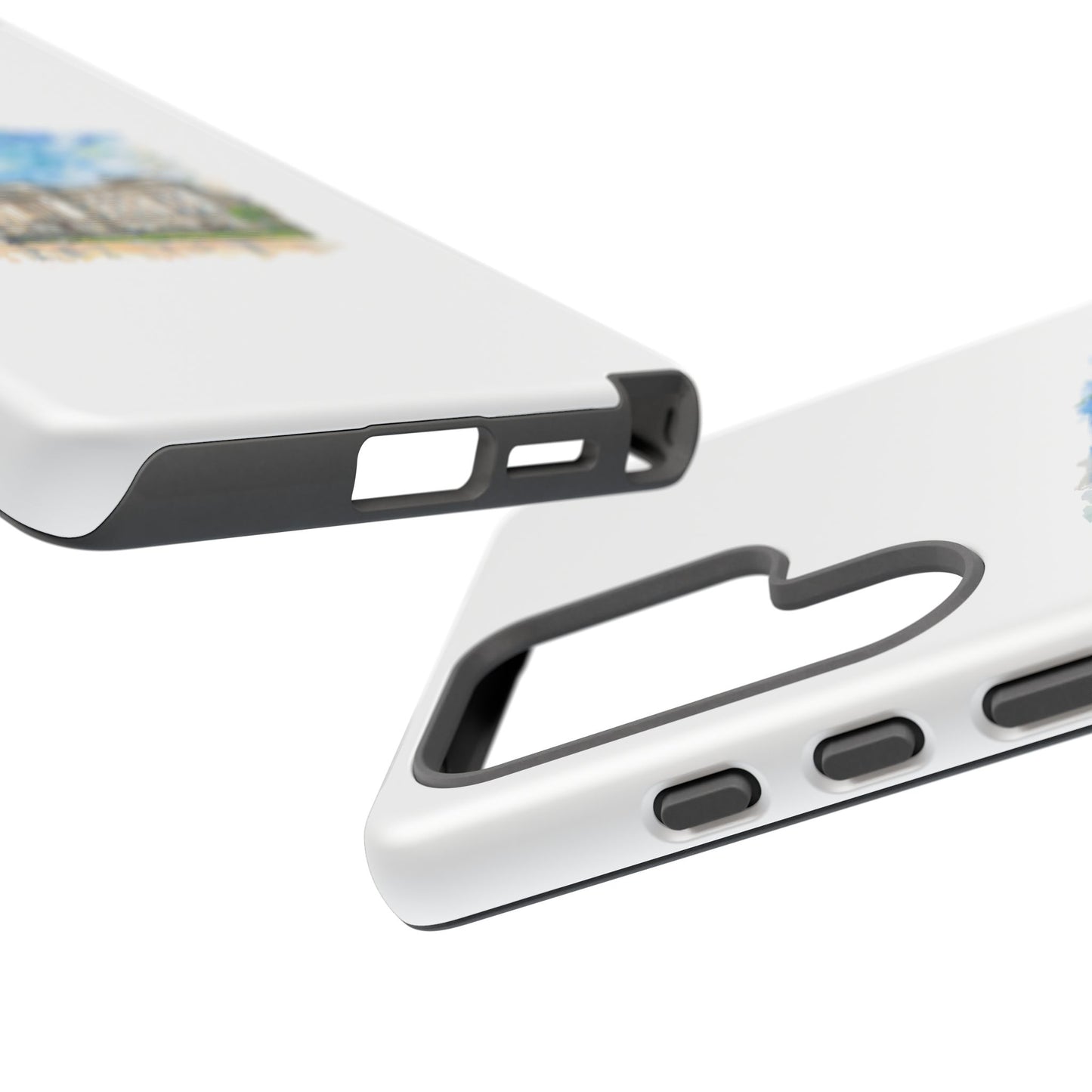 Artistic Phone Case - Watercolor Architecture Design