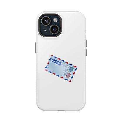 Air Mail Design Magnetic Phone Cases, Custom Phone Cover, Unique Gift for Travelers, Stylish Accessories for Holidays, Fun Phone Cases