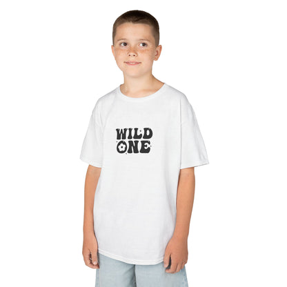 Kids Heavy Cotton Tee - Wild One Boho Adventure Quote Design - Fun and Playful T-Shirt for Little Adventurers