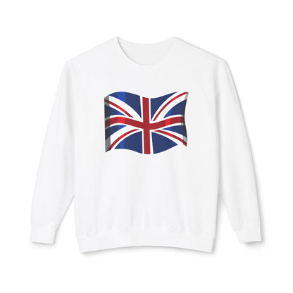 Unisex Lightweight Crewneck Sweatshirt - Classic UK Flag