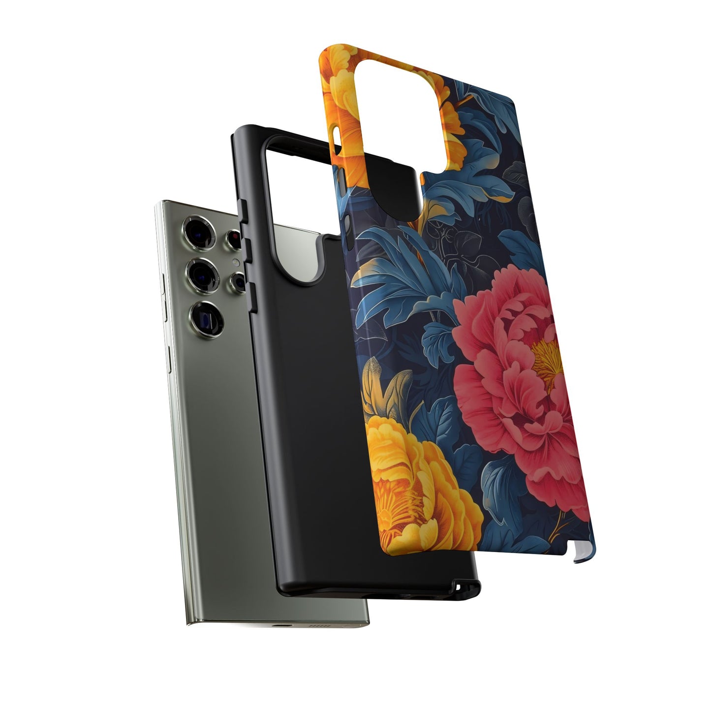 Floral Phone Case, Tough Cases, Stylish Mobile Cover, Gifts for Her, Phone Accessories, Unique Flower Design