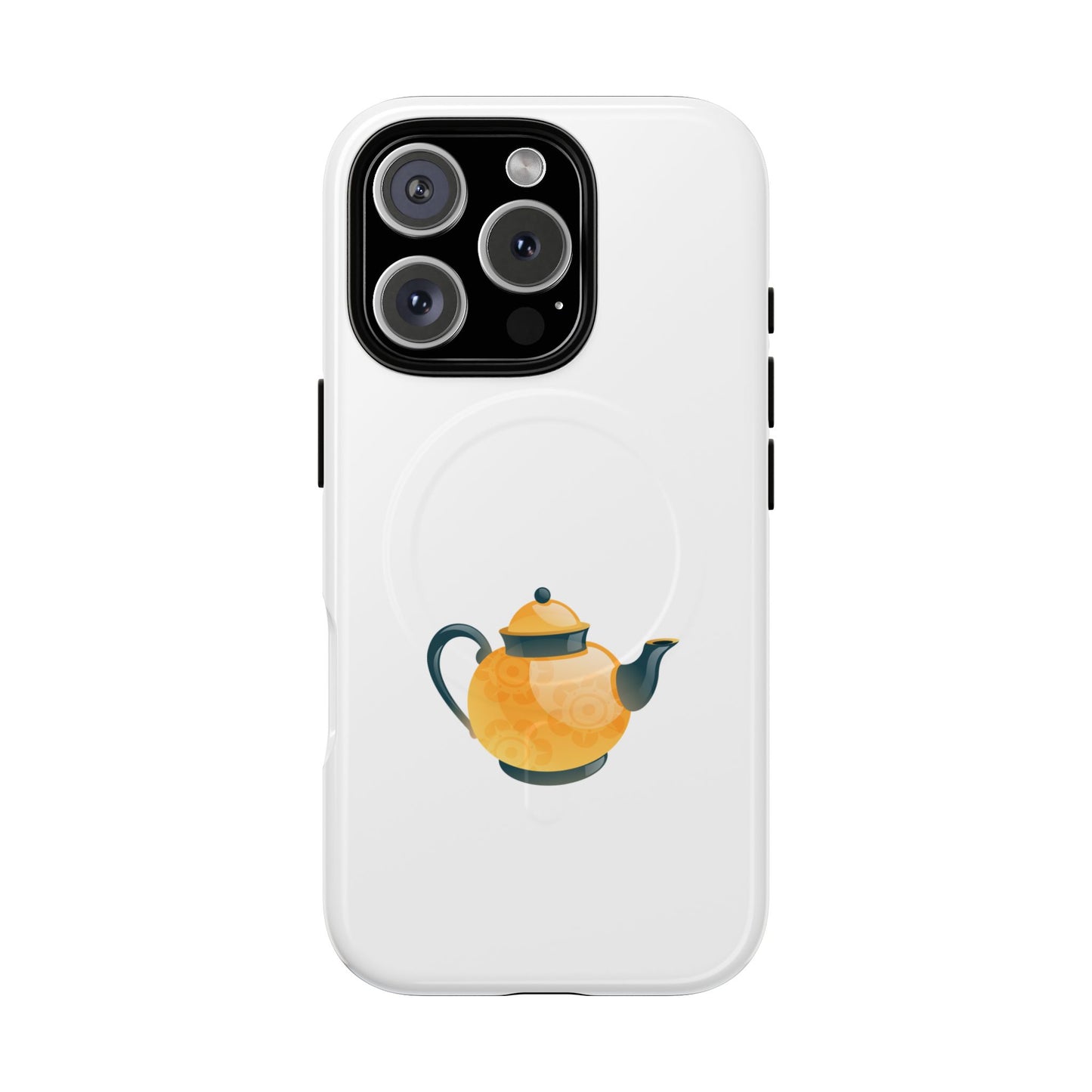 Chic Teapot Magnetic Phone Case, Tough Magnetic Cases, Phone Accessory, Gift for Tea Lovers, Unique Phone Case, Stylish Mobile Cover