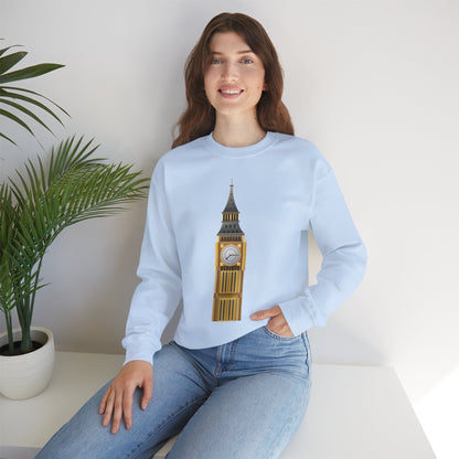 Unisex Heavy Blend™ Crewneck Sweatshirt - Tick Tock London - The Majestic Big Ben