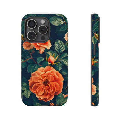 Floral Phone Case, Tough Cases for Nature Lovers, Botanical Design, Phone Protection, Gift for Her, Trending Floral Accessories