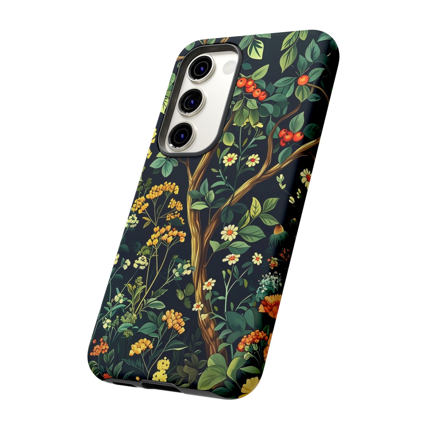 Floral iPhone Case, Nature Inspired Tough Case, Botanical Phone Cover, Eco-Friendly Gift, Unique Floral Design
