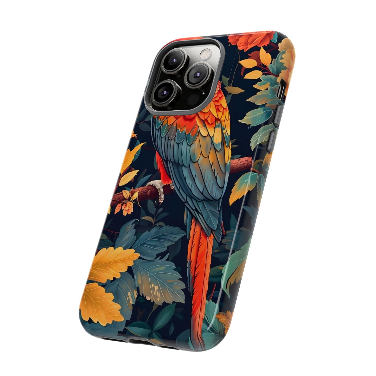 Vibrant Parrot Phone Case - Tough, Stylish, Nature-Inspired, Tropical, Wildlife, Perfect Gift, Summer Vibes