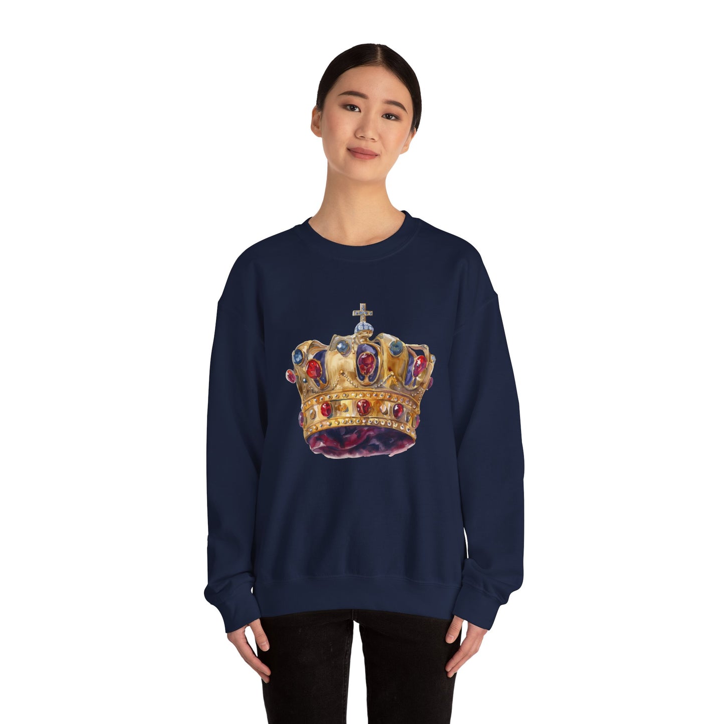 Unisex Heavy Blend™ Crewneck Sweatshirt - British Royal Crown