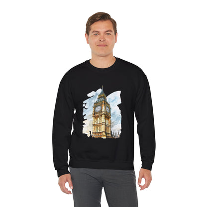 Unisex Heavy Blend™ Crewneck Sweatshirt Lightweight - Big Ben Iconic British Tower