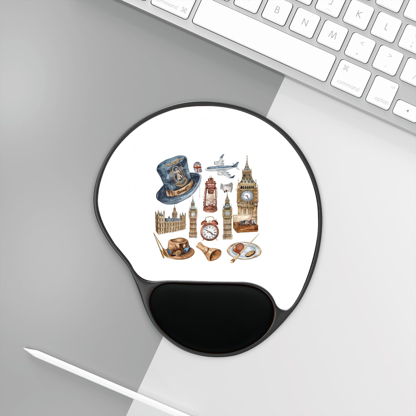 Architectural Mouse Pad With Wrist Rest
