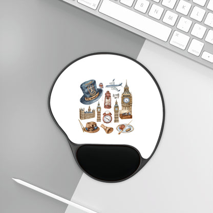 Architectural Mouse Pad With Wrist Rest