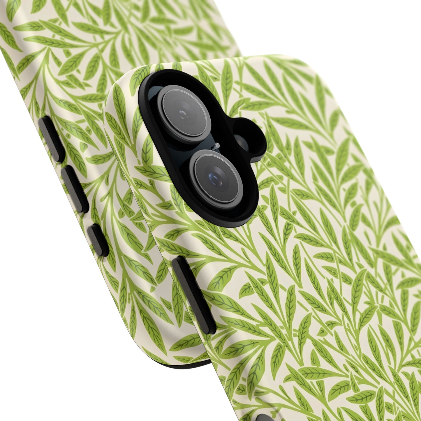 Green Leaf iPhone Case, Tough Cases, Botanical Phone Protection, Eco-Friendly Cover, Nature Lover Gift, Trendy Cell Phone Accessory