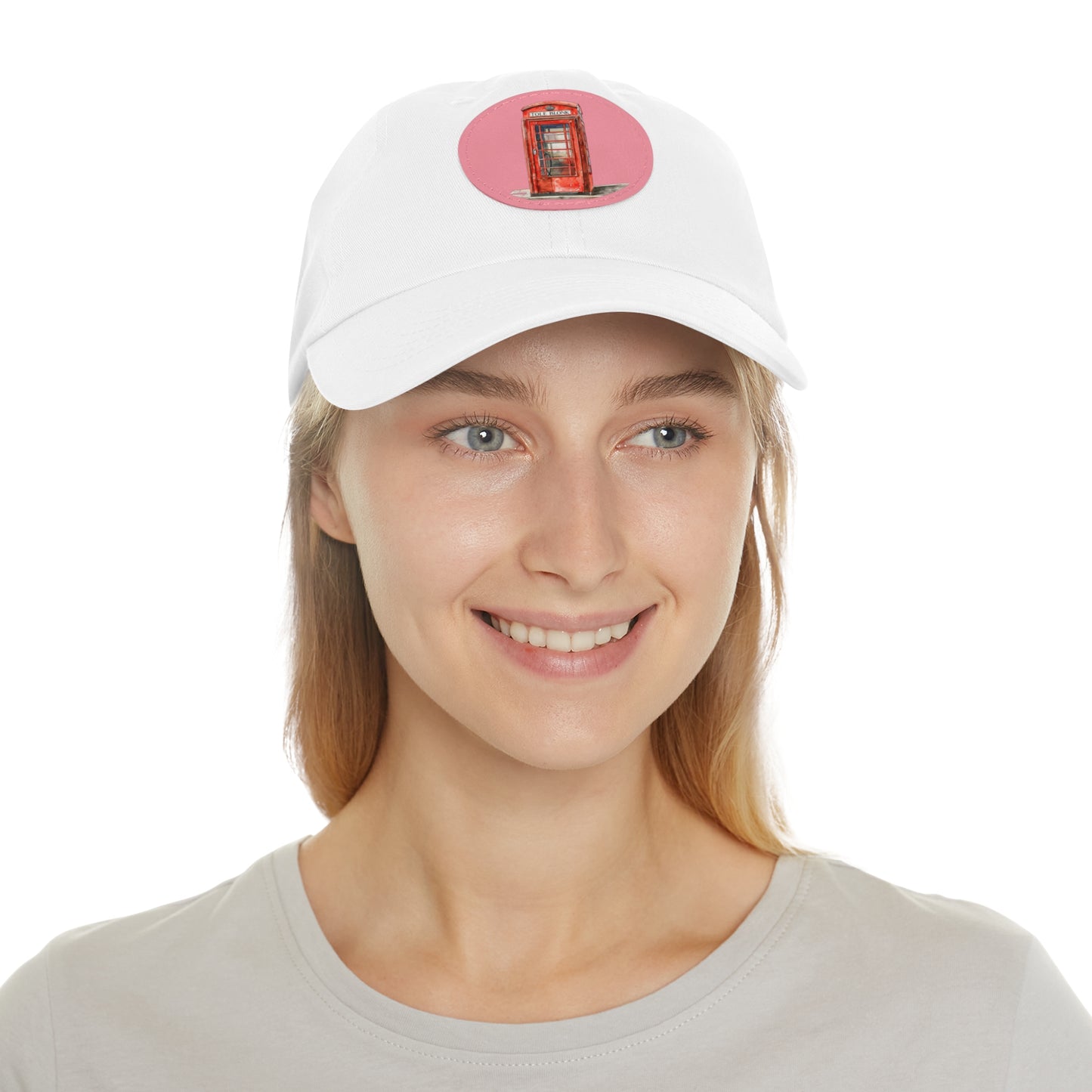 Vintage Style Dad Hat with Leather Patch, Casual Cap, Gift for Dad, Everyday Wear, Adjustable Hat, Unique Accessories